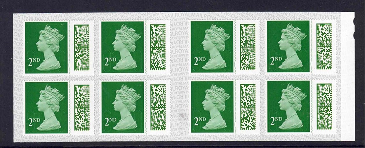 GB 24 2nd Class stamps Face Value £20.40 - Full gum (from Royal mail stamp swop scheme)