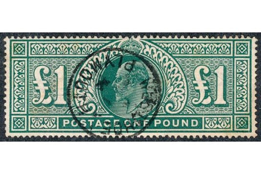 EDVII SG266 Dull Blue green Plymouth Post mark Fine Used