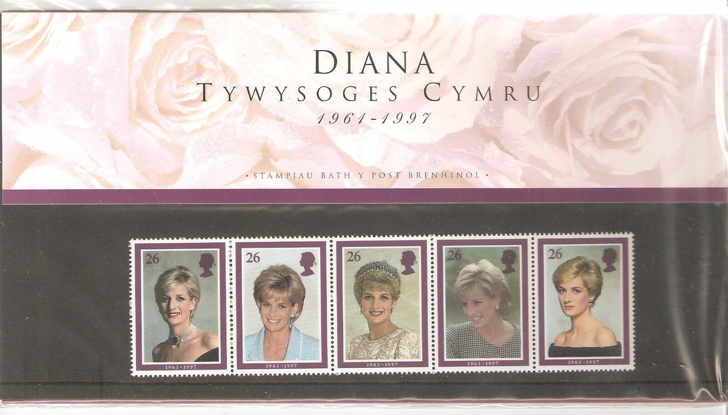 QEII 1998 Princess Diana Welsh Edition Presentation Pack + Insert Card