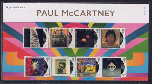 GB 2021 Paul McCartney Presentation pack No 601 + MINIATURE SHEET