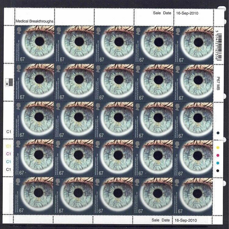 QE11 SG3118 Medical Breakthroughs 2010 Half sheet U/M