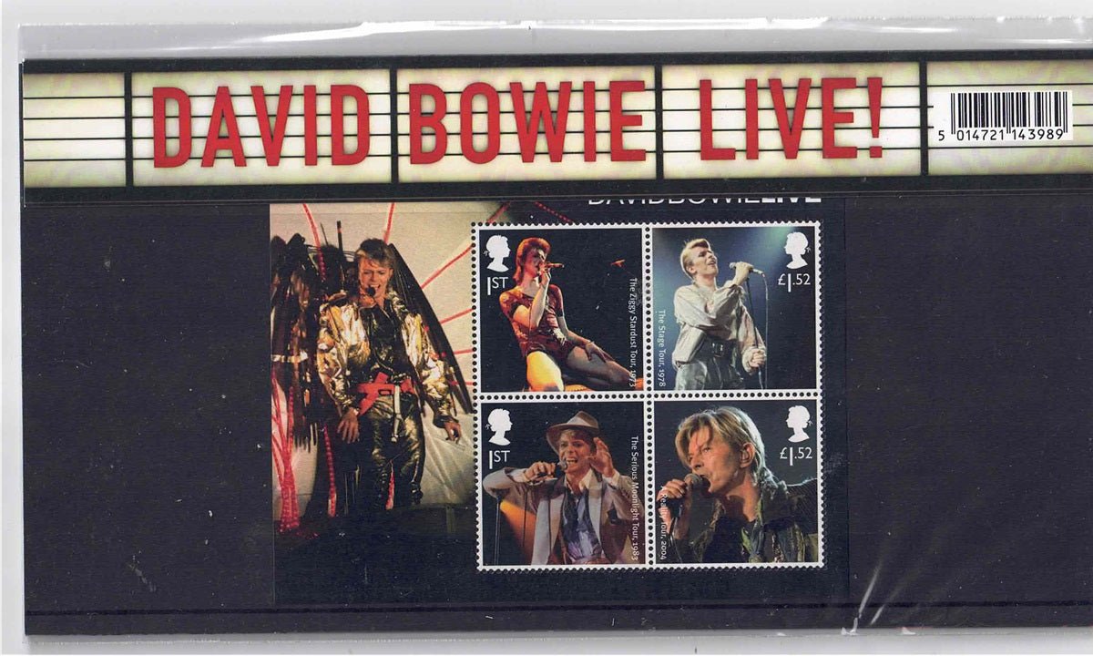 GB stamps 2017 David Bowie Presentation Pack No 538 complete