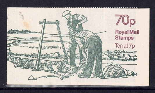 QEII FD4a 1978-79 (DRY STONE WALLING) 70P Booklet Complete Left Margin