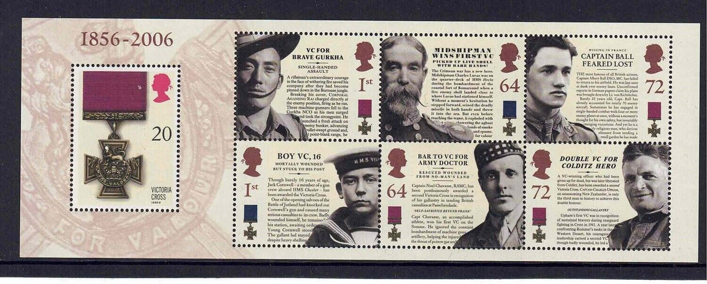 GB QEII 2006 SG2665 MS 150th Anniversary Victoria cross Mint