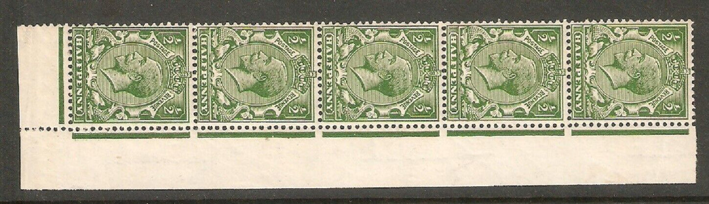 GV Royal Cypher Spec N14yb Vertical strip showing (Postage) Unmounted Mint