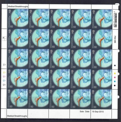 QE11 SG3117 Medical Breakthroughs 2010 Half sheet U/M