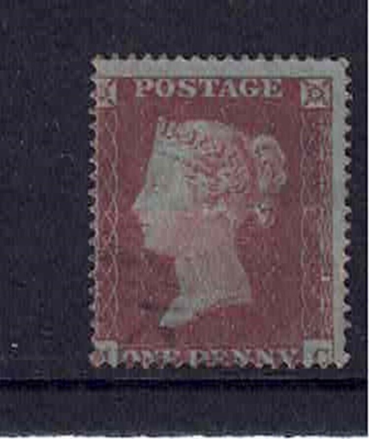 QV penny red 1854-57 SG17 small crown perfs 16 blued paper fine used